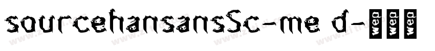 sourcehansansSc-me d字体转换